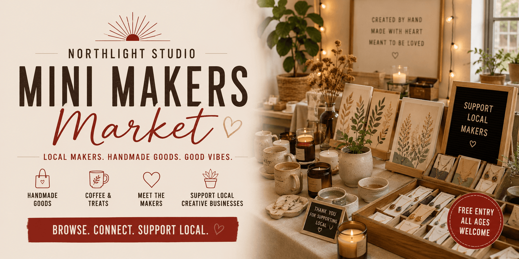 Mini Makers Market production at Northlight Studio
